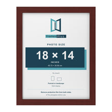 Mahogany picture frame for a 18 x 14 inch photo