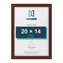 Mahogany picture frame for a 20 x 14 inch photo