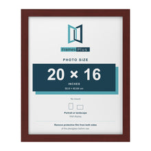 Mahogany picture frame for a 20 x 16 inch photo