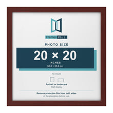 Mahogany picture frame for a 20 x 20 inch photo