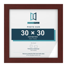 Mahogany picture frame for a 30 x 30 cm photo