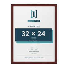 Mahogany picture frame for a 32 x 24 inch photo