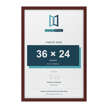 Mahogany picture frame for a 36 x 24 inch photo
