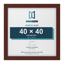 Mahogany picture frame for a 40 x 40 cm photo