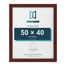 Mahogany picture frame for a 50 x 40 cm photo