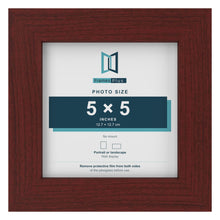Mahogany picture frame for a 5 x 5 inch photo