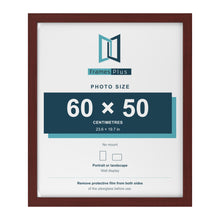 Mahogany picture frame for a 60 x 50 cm photo