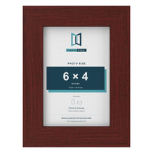 Mahogany picture frame for a 6 x 4 inch photo