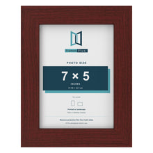 Mahogany picture frame for a 7 x 5 inch photo