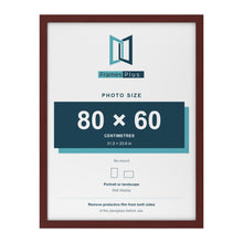 Mahogany picture frame for a 80 x 60 cm photo