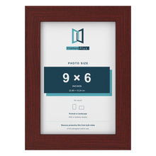 Mahogany picture frame for a 9 x 6 inch photo