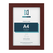 Mahogany picture frame for an A4 photo