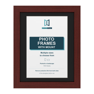 Classic Range Mahogany Picture, Photo & Poster Frame with Black Mount