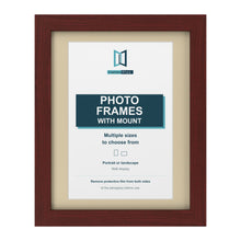 Mahogany picture frame with an ivory mount