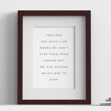 Devon Range Mahogany picture frame with white mount, close view