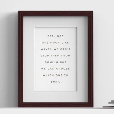Devon Range Mahogany Picture, Photo & Poster Frame with White Mount