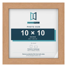 Oak picture frame for a 10 x 10 inch photo