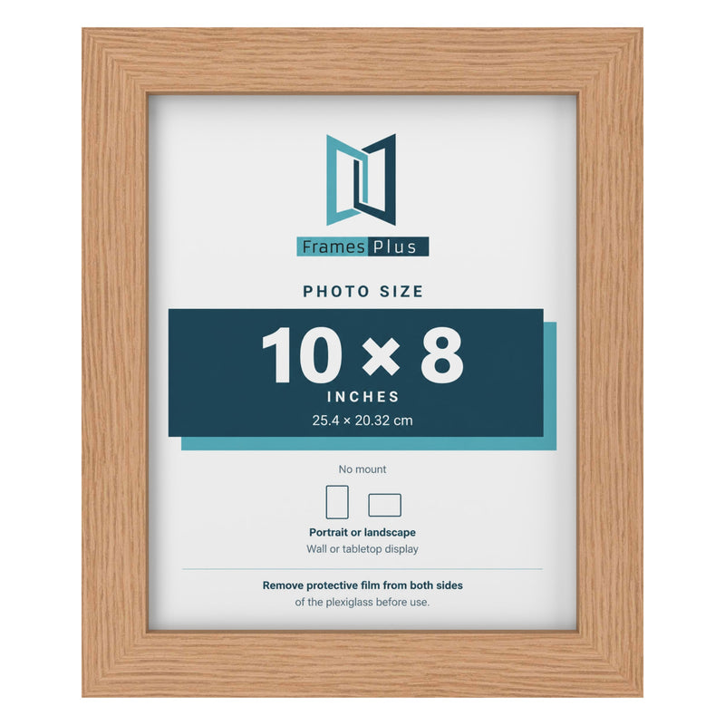 Oak picture frame for a 10 x 8 inch photo