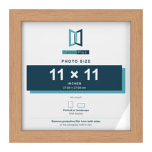 Oak picture frame for a 11 x 11 inch photo