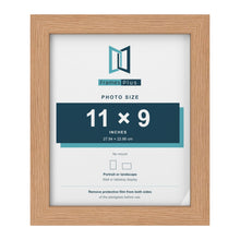 Oak picture frame for a 11 x 9 inch photo