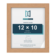 Oak picture frame for a 12 x 10 inch photo