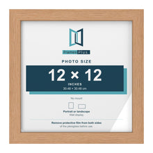 Oak picture frame for a 12 x 12 inch photo