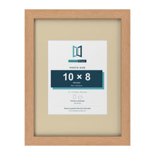 Oak 16 x 12 inch picture frame with an ivory mount for a 10 x 8 inch photo
