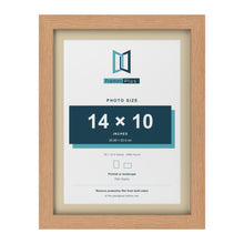 Oak 16 x 12 inch picture frame with an ivory mount for a 14 x 10 inch photo