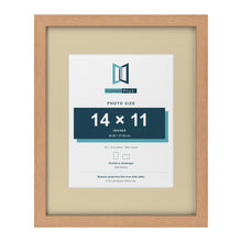 Oak 20 x 16 inch picture frame with an ivory mount for a 14 x 11 inch photo