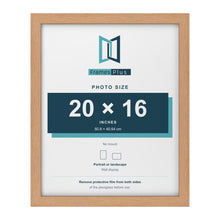 Oak picture frame for a 20 x 16 inch photo