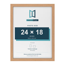 Oak picture frame for a 24 x 18 inch photo