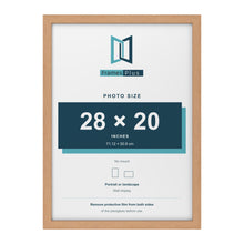 Oak picture frame for a 28 x 20 inch photo