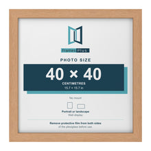 Oak picture frame for a 40 x 40 cm photo