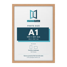 Oak picture frame for an A1 photo