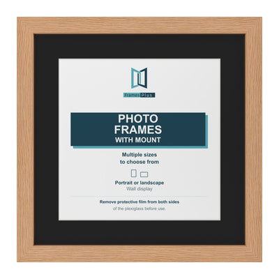 Classic Range Oak Picture, Photo & Poster Frame with Black Mount