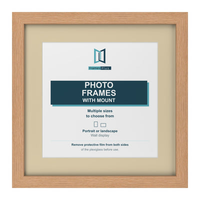 Classic Range Oak Picture, Photo & Poster Frame with Ivory Mount