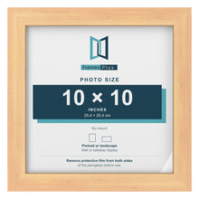 Pine picture frame for a 10 x 10 inch photo