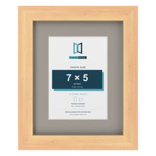 Pine 10 x 8 inch picture frame with a Dawn Grey mount for a 7 x 5 inch photo