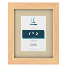 Pine 10 x 8 inch picture frame with an ivory mount for a 7 x 5 inch photo
