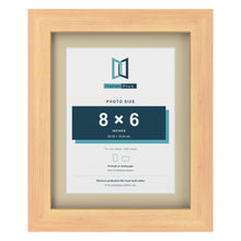 Pine 10 x 8 inch picture frame with an ivory mount for an 8 x 6 inch photo