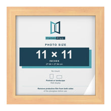 Pine picture frame for a 11 x 11 inch photo