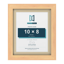Pine 12 x 10 inch picture frame with an ivory mount for a 10 x 8 inch photo