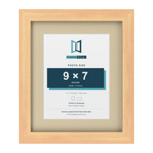 Pine 12 x 10 inch picture frame with an ivory mount for a 9 x 7 inch photo