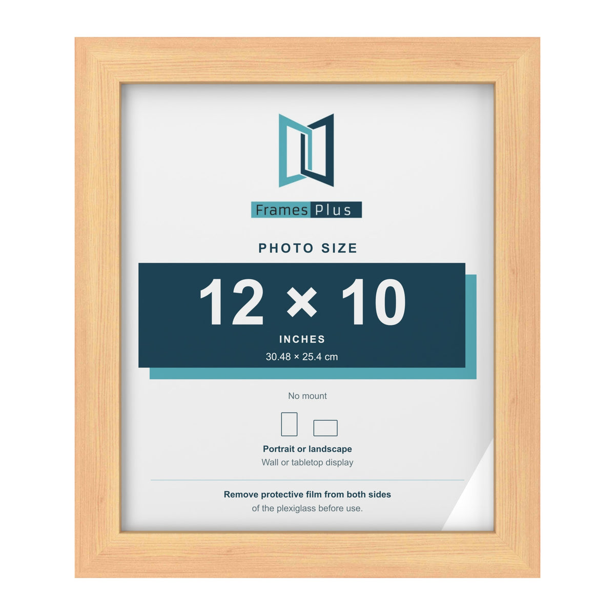 Pine picture frame for a 12 x 10 inch photo