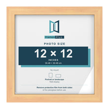 Pine picture frame for a 12 x 12 inch photo