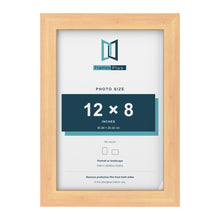 Pine picture frame for a 12 x 8 inch photo