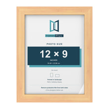 Pine picture frame for a 12 x 9 inch photo