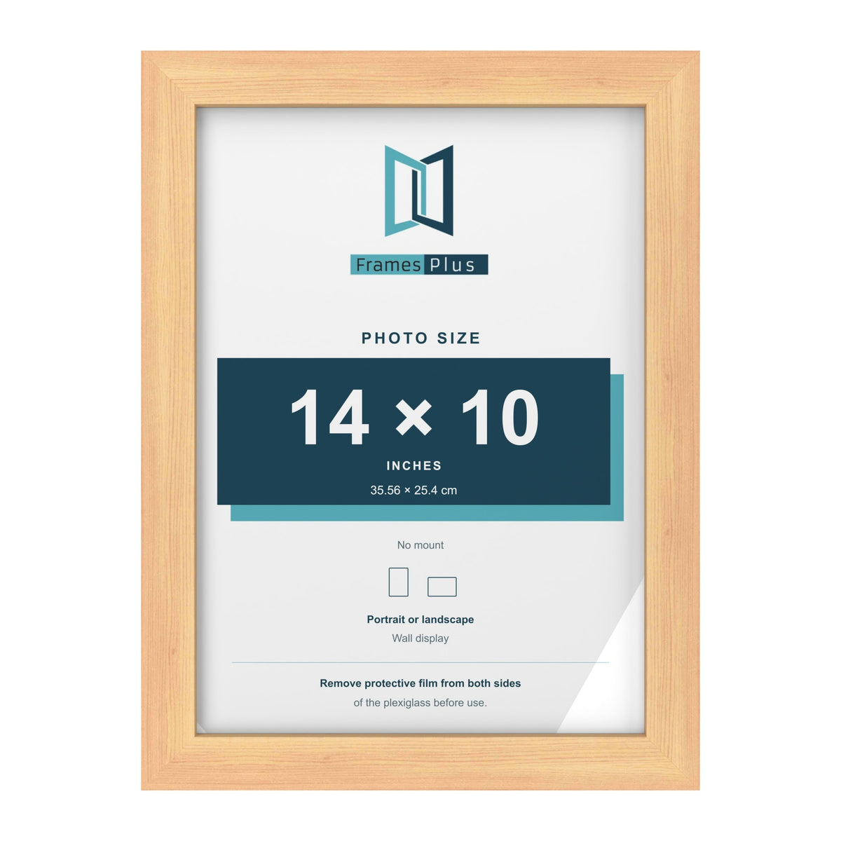 Pine picture frame for a 14 x 10 inch photo