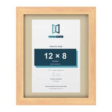 Pine 14 x 11 inch picture frame with an ivory mount for a 12 x 8 inch photo