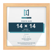 Pine picture frame for a 14 x 14 inch photo